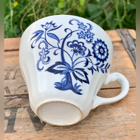 Mid Century Vtg Discontinued J G Meakin England Blue Nordic Ironstone Teacup - Picture 8 of 12